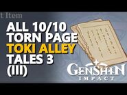 Página rasgada: contos de Toki Alley (III)