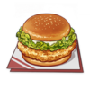 Crispy chicken burger