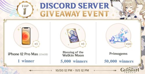 Discord Server Giveaway Event