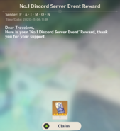 Evento de sorteo de Discord Server