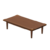 Mesa de té al aire libre de madera