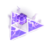 Fragment de diamant brillant