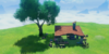 Pintura de paisagem: casa de campo