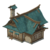 Casa de campo com sótão alto