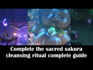 Sagrado ritual de limpieza de Sakura